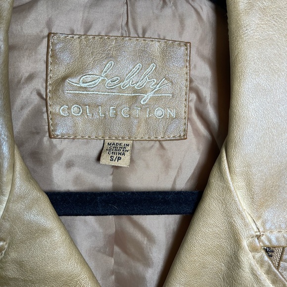 NWOT Sebby Collection Faux Leather Jacket in Toffee - Picture 5 of 8